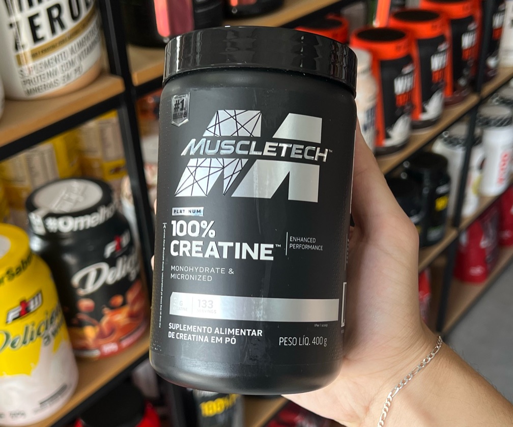 100% CREATINE MUSCLE TECH 400Gramas
